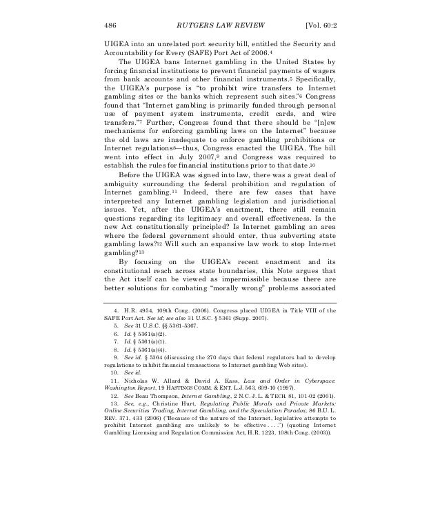 Internet gambling port security bill casino fireworks